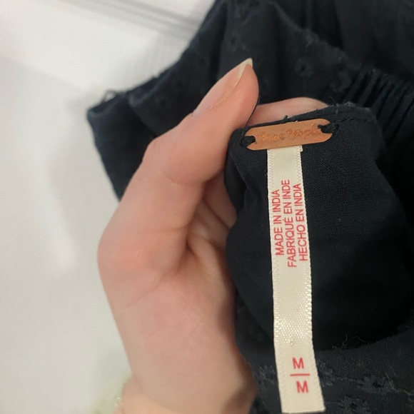 Free People Green/black corset Salvador balletcore chic romantic midi dress M - Picture 11 of 13